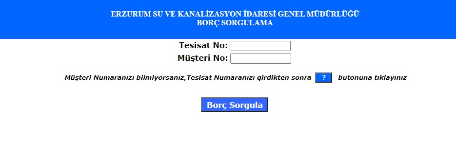 ESKI Erzurum Borc Sorgulama